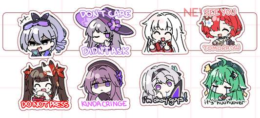 [PREORDER] Honkai Star Rail Stickers